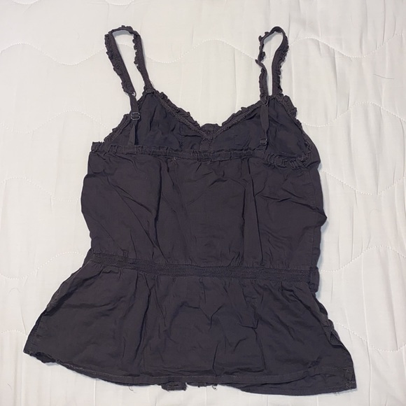 Gray Ruffle Tank - Picture 2 of 2